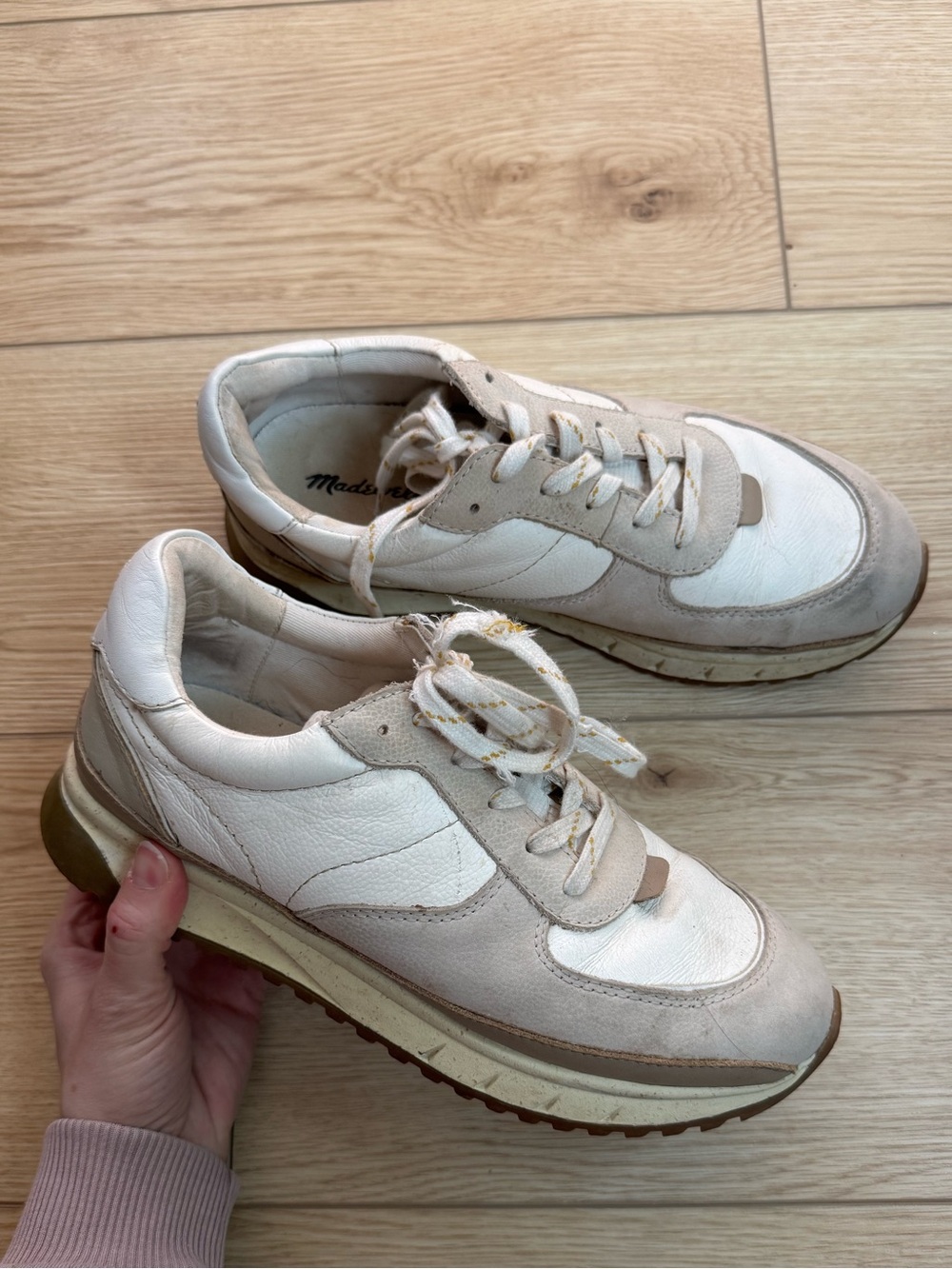 madewell kickoff trainer sneakers size 8